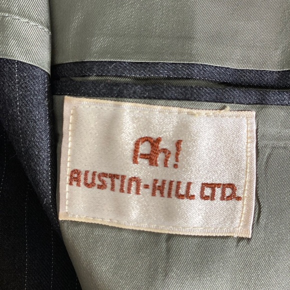 Vtg Austin Hill men’s wool blazer vest pinstripe - Picture 6 of 6